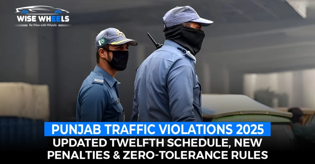 Punjab Traffic Violations 2025: Updated Twelfth Schedule, New Penalties & Zero-Tolerance Rules