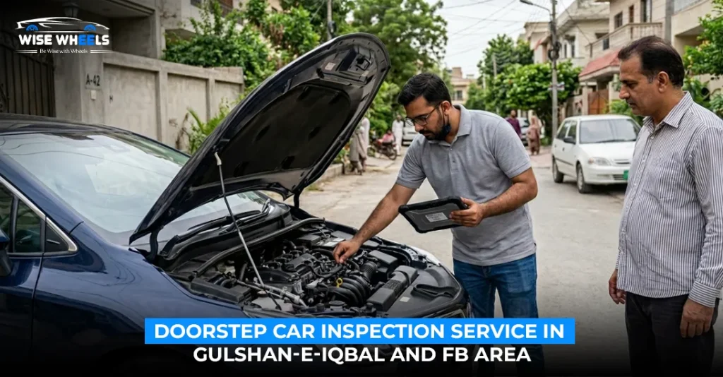 Doorstep Car Inspection Service in Gulshan-e-Iqbal and FB Area