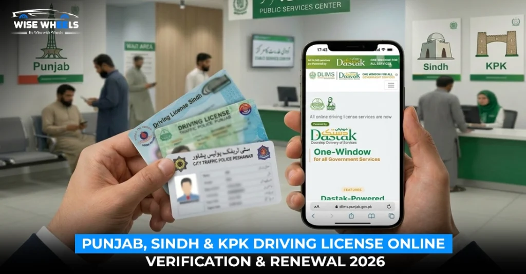 Punjab, Sindh & KPK Driving License Online Verification & Renewal 2026