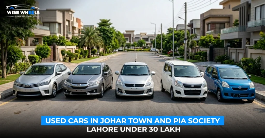 Used Cars in Johar Town and PIA Society Lahore Under 30 Lakh