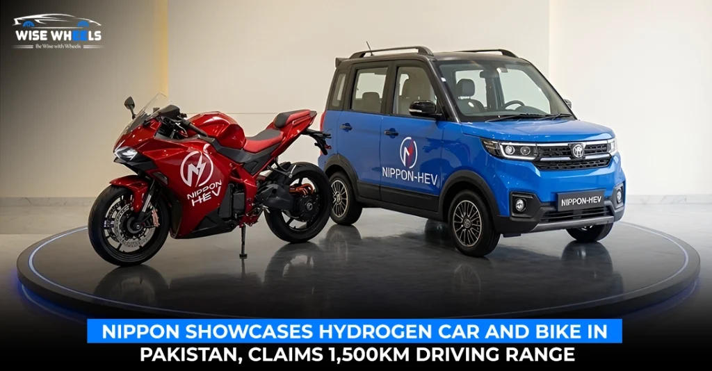 NIPPON Showcases Hydrogen Car and Bike in Pakistan: Claims 1,500km Driving Range