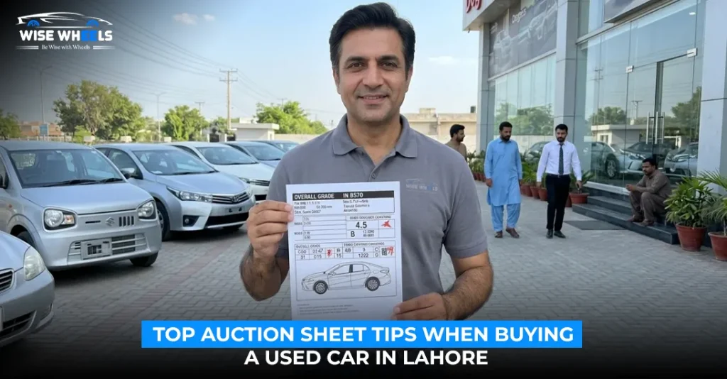 Top Auction Sheet Tips When Buying a Used Car in Lahore